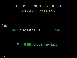 Chopper Rescue (1983)(Blaby Computer Games)